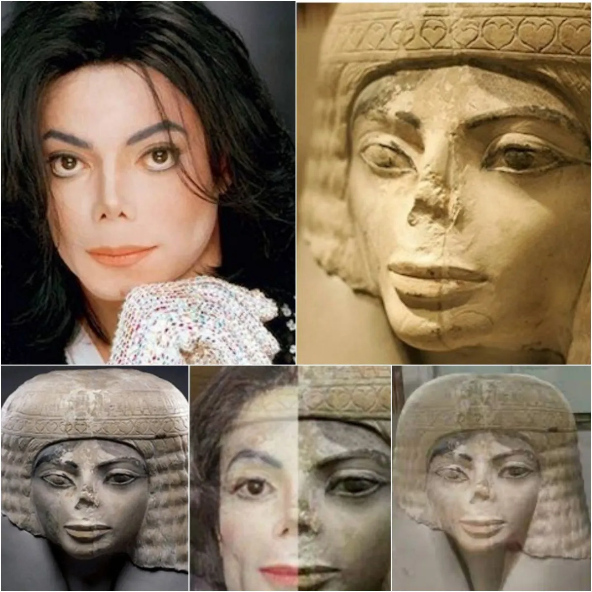 Una pintura y una estatua con 3.000 años de antigüedad muestran un sorprendente parecido con Michael Jackson, lo que podría suscitar teorías impactantes sobre los viajes en el tiempo: “¿Increíble coincidencia?”